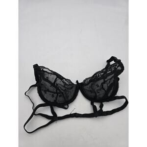 VINTAGE Y2K DARLING Bralette SEE THROUGH SEXY BRA MADE IN USA 36 #b47